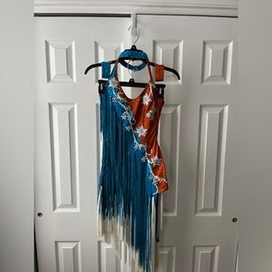 Women’s beautiful Latin dance dress, size us 6